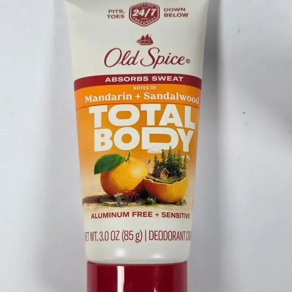 Pack of 2 Old Spice Total Body Mandarin + Sandalwood Cream Deodorant 3oz EACH - Picture 4 of 8